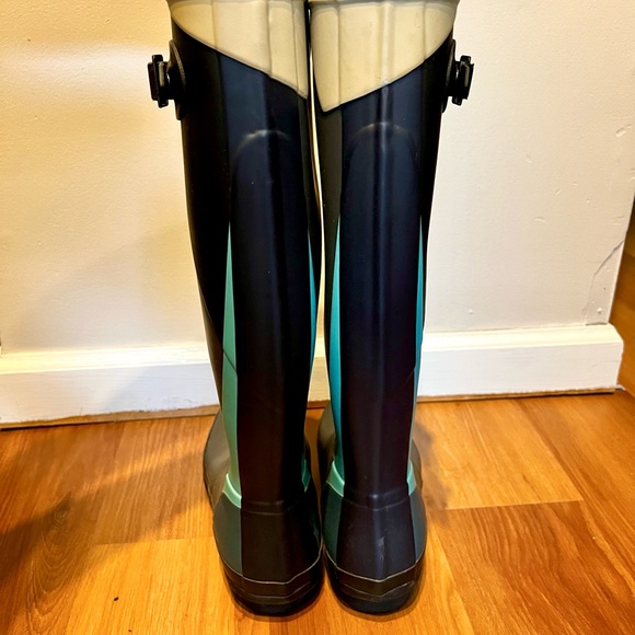 RARE Womens Hunter multicolor tall rain boots - Picture 4 of 8